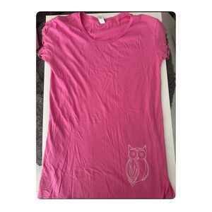 Pink Hooters Graphic T-Shirt Dress